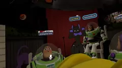 Play Furry Buzz Lightyear Goes Wild with Toys on Stage